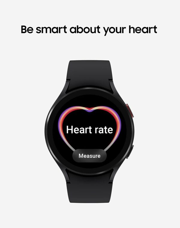 Samsung Galaxy Watch 4 40mm Smartwatch with ECG Monitor Tracker for Health Fitness Running Sleep Cycles GPS Fall Detection LTE US Version, Black (Renewed) - Image 5