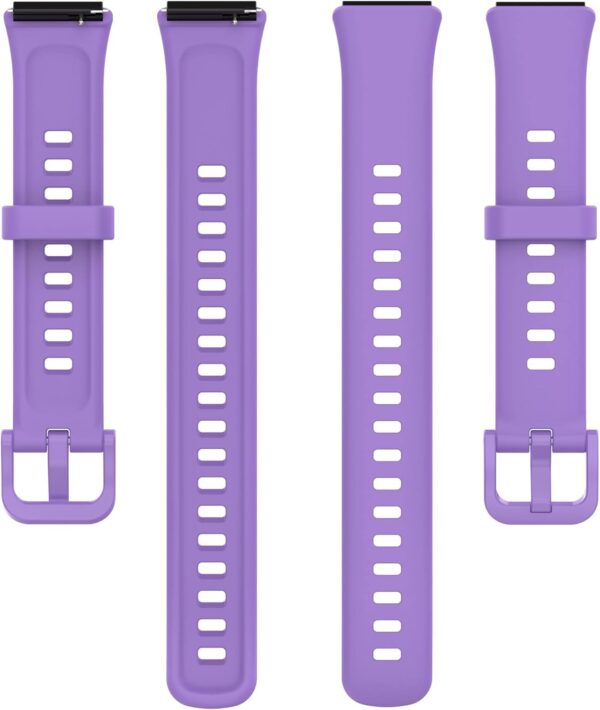 FitTurn Silicone Watch Straps Compatible with FITVII Slim Fitness Tracker, Adjustable Replacement Wrist Band, Waterproof Sweat-Proof Watch Straps not Fade IML Process - Image 6