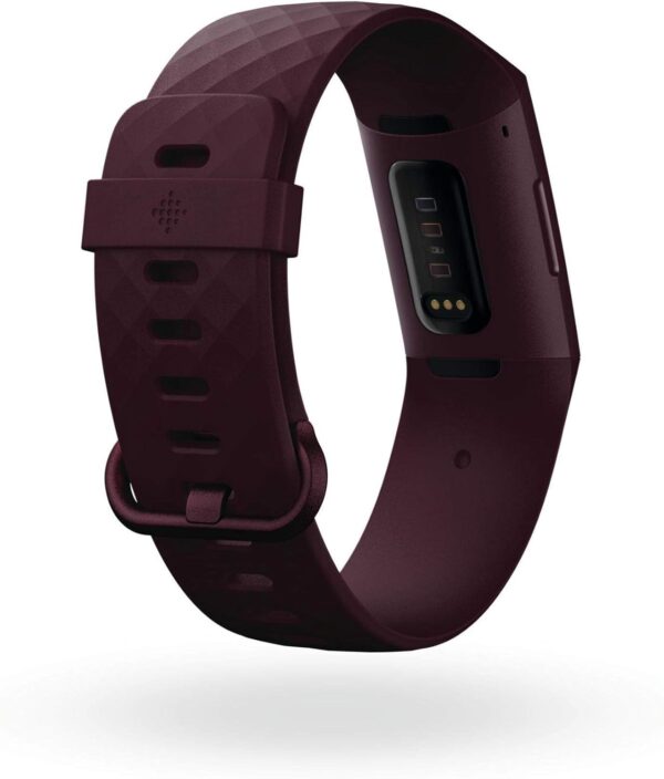 Fitbit Charge 4 Fitness and Activity Tracker with Built-in GPS, Heart Rate, Sleep & Swim Tracking, Rosewood/Rosewood, One Size (S &L Bands Included) - Image 3