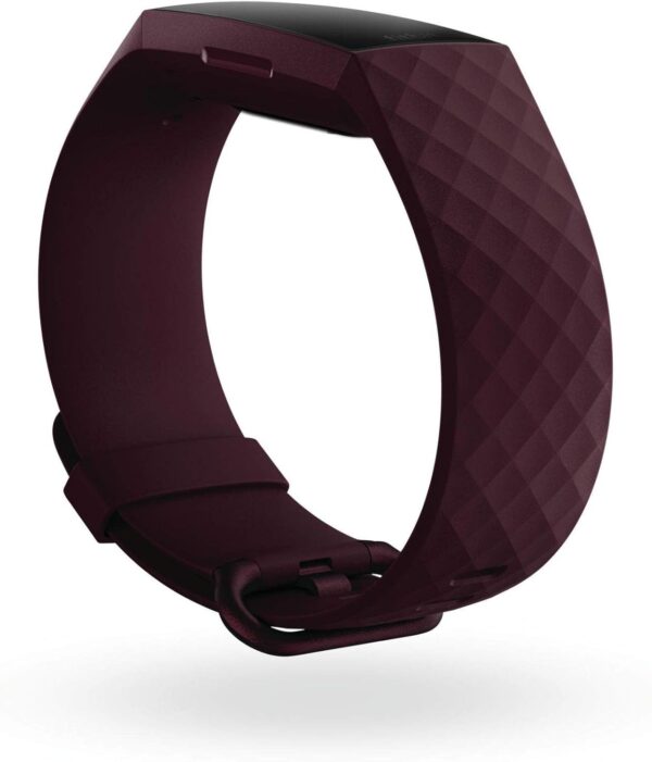 Fitbit Charge 4 Fitness and Activity Tracker with Built-in GPS, Heart Rate, Sleep & Swim Tracking, Rosewood/Rosewood, One Size (S &L Bands Included) - Image 4