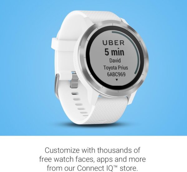 Garmin vívoactive 3 GPS Smartwatch - White & Stainless (Renewed) - Image 4