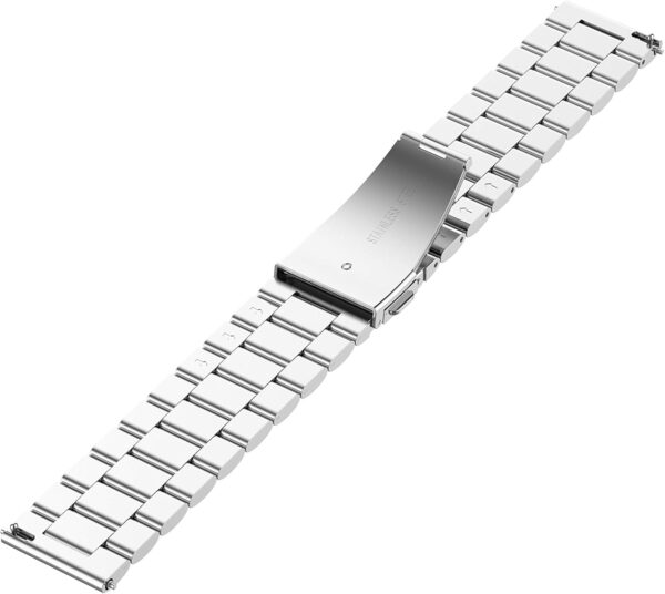 FitTurn Bands Compatible with FITVII Metal Stainless Steel Watch Band Replacement Classic Durable Solid Link Accessory Buckle Metal Strap Wrist Band for FITVII H86 Fitness Tracker - Image 6