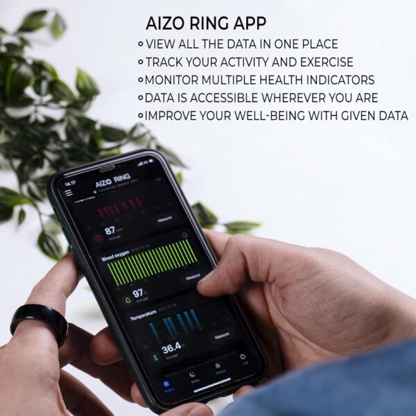 Nordic ProStore Smart Ring – Smart Rings for Men and Women – Health Tracker Ring to Monitor Fitness, Sleep and Heart rate – Fitness ring with 5-day Battery life, 5ATM Waterproof, APP for iOS & Android - Image 4