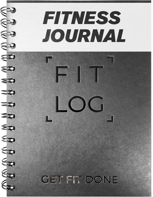 Cossac Undated Fitness Journal & Workout Planner - Designed by Experts Gym Notebook, Workout Tracker,Exercise Log Book for Men Women